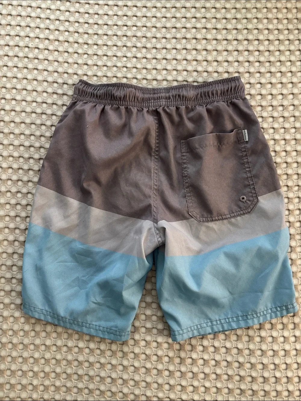 Light Mint Green Swim Shorts with Charcoal Gray Swim Trunks